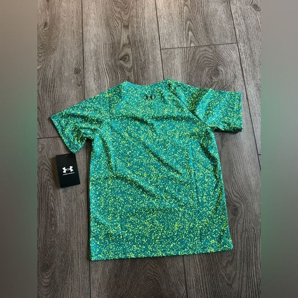 Under Armour Green and Yellow Graphic T-Shirt - Picture 2 of 5